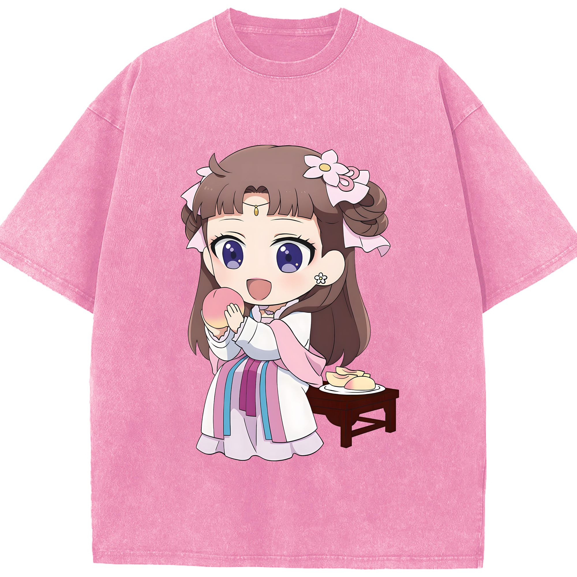 （画像用） 薬屋のひとりごと The Apothecary Diaries 綿100% ヴィンテージ風 半袖Tシャツ（フロントプリント）
